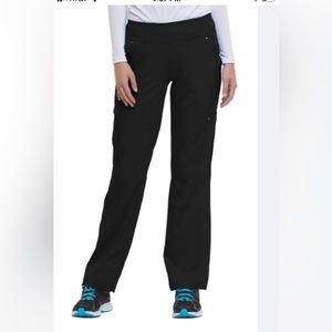 Healing Hand’s Tori Yoga Style Scrub Pants. Black, xs